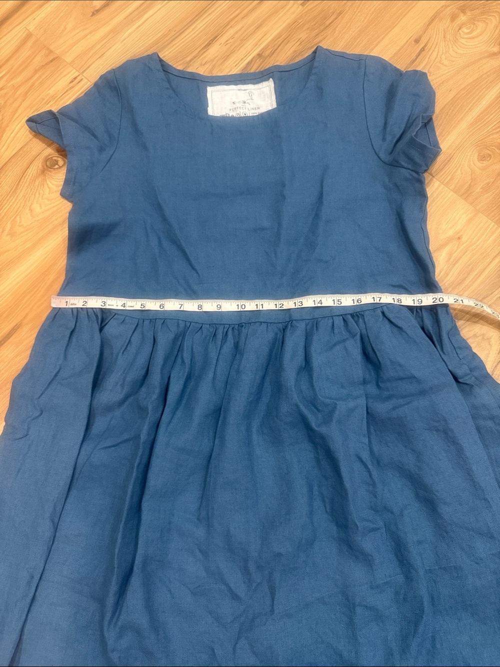 NotPerfectLinen new Smock with added sleeves boho lagenlook dress size M - Picture 7 of 7